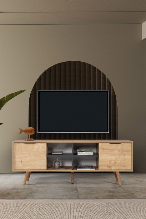 Hanah Home Sina 3619 Soporte para TV Roble Zafiro y Antracita Hanah Home Sina 3619 Soporte para TV Roble Zafiro y Antracita